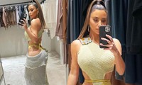 Kim Kardashian lại gây &apos;bão&apos; mạng xã hội khi khoe vòng 3 hơn 100cm