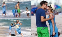 Ivanka Trump khoe dáng gợi cảm, liên tục khóa môi chồng ở biển