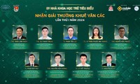 Trung ương Đoàn công bố 9 nhà khoa học trẻ nhận Giải thưởng Khuê Văn Các năm 2024 