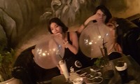 Bóng cười được các quán cà phê quảng cáo công khai trên mạng xã hội.