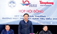 Bí thư thứ nhất T.Ư Đoàn Lê Quốc Phong phát biểu tại cuộc họp lần thứ nhất. Ảnh: Tường Kha.