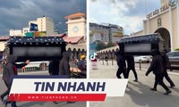 TIN NHANH: Tin mới nhất vụ nhóm người khiêng quan tài trước cổng chợ Bến Thành