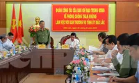 Bộ trưởng Tô Lâm tại buổi làm việc. 