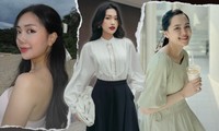 Sắc vóc vợ cầu thủ Việt: Doãn Hải My chuẩn style tiểu thư, Mai Hà Trang nhan sắc &quot;vạn người mê&quot;