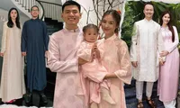 Thời trang đón Tết của các &quot;nàng dâu hào môn&quot;: Salim, Diễm My 9X mê tông hồng