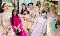 Tông hồng được lòng sao Việt dịp Tết Giáp Thìn: Phương Ly, Đông Nhi &quot;đụng hàng&quot;