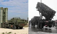 Hệ thống phòng không S-400 (trái) và 'kình địch' Patriot của Mỹ (phải)