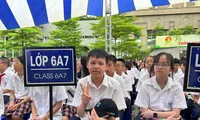 Học sinh lớp 6 Trường THCS Cầu Giấy, một trong những trường chất lượng cao của TP Hà Nội