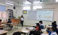 Một tiết học tiếng Anh của học sinh tiểu học 