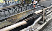 Cháy dây điện, cáp viễn thông ở chân cầu Điện Biên Phủ 1