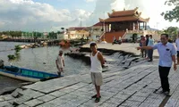 Sạt lở sát chân di tích miếu bà Thủy Long