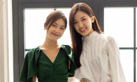 Hai mỹ nhân &apos;11 tháng 5 ngày&apos; Khả Ngân - Lương Thanh xinh đẹp chung khung hình
