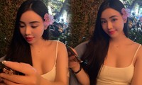 Quỳnh Kool diện áo 2 dây sexy khoe vòng một gợi cảm