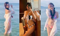 Huyền Lizzie tung clip diện bikini &apos;bốc lửa&apos; khó rời mắt