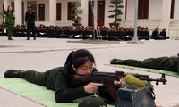 Nữ tân binh tình nguyện nhập ngũ với ước mơ trở thành chiến sĩ Công an nhân dân 
