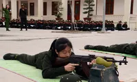 Nữ tân binh tình nguyện nhập ngũ với ước mơ trở thành chiến sĩ Công an nhân dân 