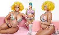Nicki Minaj gây &apos;bão&apos; khi đăng ảnh sắp hạ sinh con đầu lòng