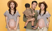 Sốt xình xịch với bộ ảnh nàng &apos;Triệu Mẫn&apos; An Dĩ Hiên bụng bầu vượt mặt ở tuổi 40