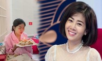 Mai Phương thổi nến đón sinh nhật trên giường bệnh