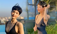 Sau nghi vấn hẹn hò Quang Hải, Hiền Hồ gây &apos;bão&apos; vì bộ ảnh bikini rực lửa