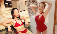 Bảo Thanh gây &apos;bão&apos; mạng bằng ảnh áo tắm xẻ sâu nóng bỏng nhận like &apos;khủng&apos;