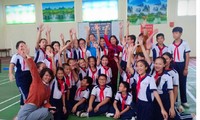 Học sinh Trường THCS Chu Văn An, Thanh Trì, Hà Nội. Ảnh: THCS Chu Văn An