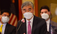Ðặc phái viên Sung Kim phát biểu từ Seoul ngày 21/6. Ảnh: DPA