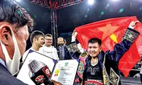 Trên đỉnh vinh quang. Ảnh: Tư liệu của VĐV