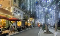 Các gian hàng trên phố đi bộ hồ Ngọc Khánh thường xuyên thưa thớt, kể cả ngày cuối tuần