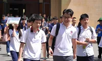Thí sinh tham gia dự thi lớp 10 Trường THPT chuyên Khoa học Tự nhiên vừa qua. Ảnh: Trường ĐH Khoa học Tự nhiên