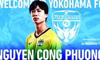Hình ảnh Công Phượng trên trang web của Yokohama