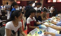 Sinh viên nhập học năm 2018 ảnh: Nghiêm Huê 