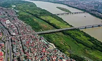 Khu vực dân cư ngoài bãi sông Hồng 