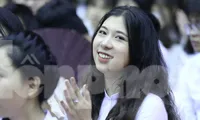 Sinh viên ĐH Sư phạm Hà Nội trong lễ khai giảng năm học 2019-2020 Ảnh: Như Ý 
