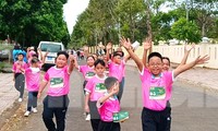Thiếu nhi Đắk Lắk tham gia chạy bộ 