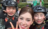 Hoa hậu Thanh Thủy, Tiểu Vy cùng 50 nghệ sĩ có mặt từ 2h sáng chờ diễu binh, diễu hành