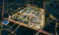Tổng thể khu đô thị Vinhomes Star City trên mặt đường Đại lộ Lê Lợi – khu đô thị phức hợp với đầy đủ hạ tầng, cảnh quan tiện ích và nổi bật bởi kiến trúc châu Âu sang trọng, đẳng cấp (hình ảnh minh họa)