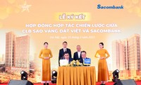 Sacombank và Câu lạc bộ Sao Vàng Đất Việt ký kết hợp tác chiến lược