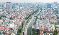 Hình ảnh khác lạ của sông Tô Lịch sau khi được nạo vét, cải tạo