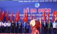 Nghi thức ra quân Chương trình Tình nguyện mùa Đông năm 2020 và Xuân tình nguyện năm 2021 với chủ đề “Tôi yêu Tổ quốc tôi”. 