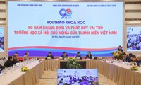 Toàn cảnh hội thảo 90 năm khẳng định và phát huy vai trò trường học xã hội chủ nghĩa của thanh niên Việt Nam”