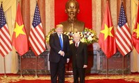 Tổng Bí thư, Chủ tịch nước Nguyễn Phú Trọng tiếp Tổng thống Mỹ Donald Trump