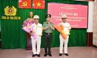 Bổ nhiệm lại 2 Phó Giám đốc Công an tỉnh Bến Tre
