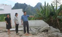 Chủ tịch UBND tỉnh Thanh Hoá chỉ đạo khắc phục trường bị sụt lún