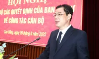 Công bố các quyết định của Ban Bí thư về công tác cán bộ tại Cao Bằng
