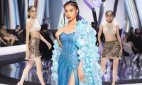 Hậu thi Miss Grand Vietnam, &quot;Ba Lùi&quot; Nguyên Thảo gây bất ngờ khi sải bước trên sàn catwalk
