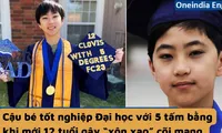 &quot;Con nhà người ta&quot;: Cậu bé tốt nghiệp Đại học với 5 tấm bằng khi mới 12 tuổi