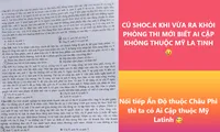 Những tình huống &quot;miệng cười tim đau&quot; của teen 2K5 khi làm bài thi tốt nghiệp