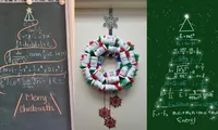 X&apos;mas hay Exam: Hội &quot;nhất quỷ nhì ma&quot; vừa ôn thi vừa trổ tài biến tấu cây thông độc lạ