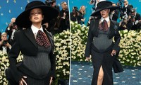Rihanna chính là &quot;sít rịt&quot; Met Gala 2025: Mẹ bầu chiếm trọn spotlight thảm xanh